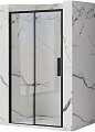 Душевая дверь Rea Rapid Slide 120 (черный/прозрачное стекло)