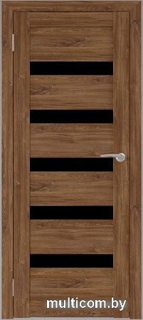 Межкомнатная дверь Юни Бона 03 (ч) 70x200 (дуб стирлинг/черное белое)