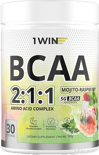 BCAA 1WIN BCAA 2:1:1 (180г, мохито-малина)