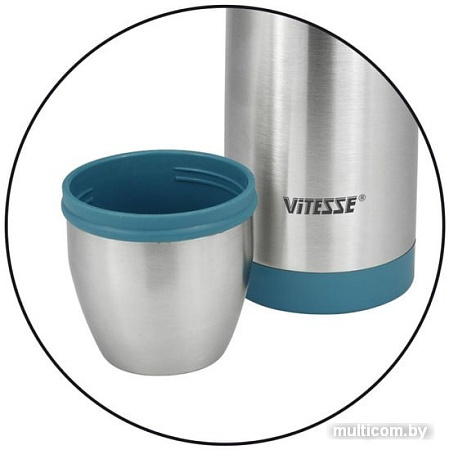 Термос Vitesse VS-2630 0.5л (серебристый/синий)