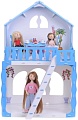 Кукольный домик Krasatoys Дом Марина с мебелью 000266 (белый/голубой)