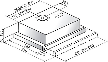 Кухонная вытяжка Elikor Интегра Glass 45Н-400-В2Г (нержавеющая сталь/бежевый)