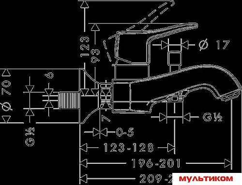 Смеситель Hansgrohe Metris Classic 31478000