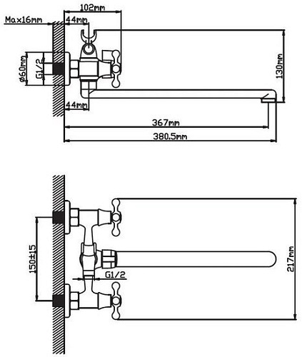 Смеситель Эверест B23-351