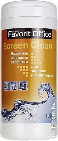 Влажные салфетки Favorit Office F130001 (100 шт)