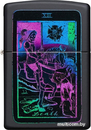 Зажигалка Zippo Black Light Tarot Card Design 49698-000003