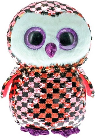 Мягкая игрушка Ty Flippables Сова Checks 36673