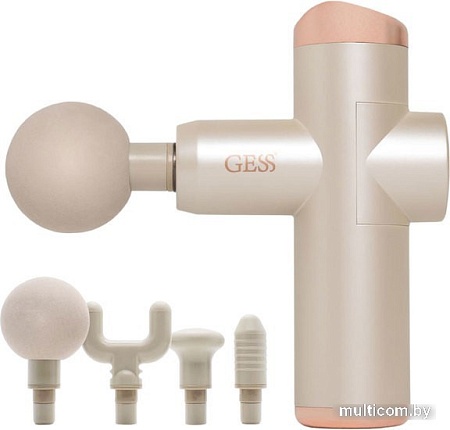 Перкуссионный массажер Gess Revolver GESS-877 Mini (бежевый)