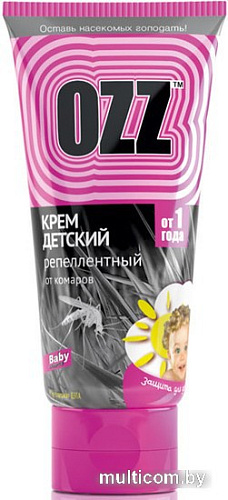 Крем от насекомых Ozz Baby от 1 года репеллентный (50 мл)