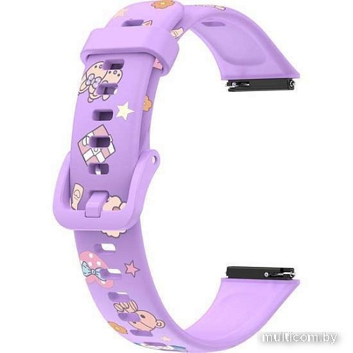 Ремешок Rumi силиконовый для Huawei Band 7 Rabbit cartoon