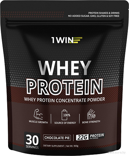 Протеин сывороточный (изолят) 1WIN Whey Protein (шоколадный пирог, 900г)