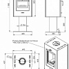 Свободностоящая печь-камин Мета-Бел Рона АОТ-6.0-01