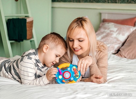 Развивающая игра Азбукварик Музыкальный руль Я водитель (голубой) 4680019283845