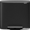 Brabantia Bo Pedal Bin 11л + 23л (черный матовый)