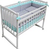 Классическая детская кроватка Массив Бэби 2 (белый)