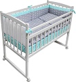 Классическая детская кроватка Массив Бэби 2 (белый)