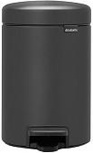 Brabantia Pedal Bin NewIcon 3 л (минерально-графитовый)