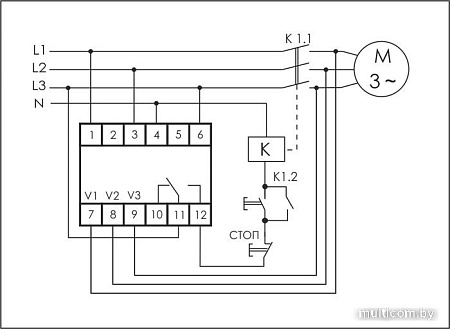 Реле контроля фаз Евроавтоматика F&F CKF-2BT EA04.003.005