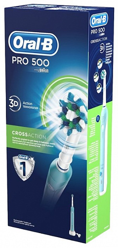 Электрическая зубная щетка Oral-B Pro 500 CrossAction