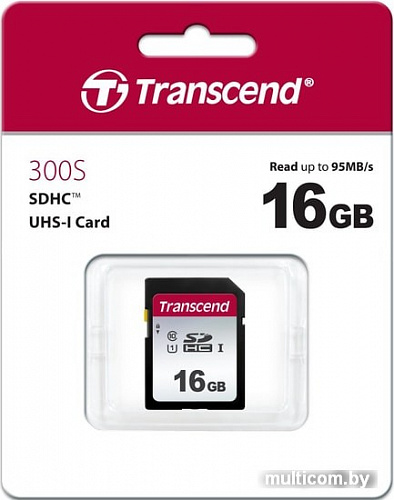 Карта памяти Transcend SDHC 300S 16GB