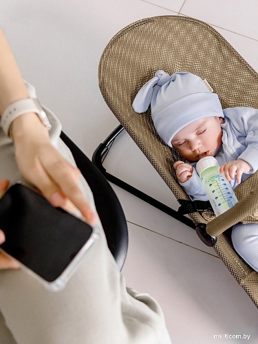 Шезлонг Amarobaby Baby Time AB21-25BT/03 (бежевый)