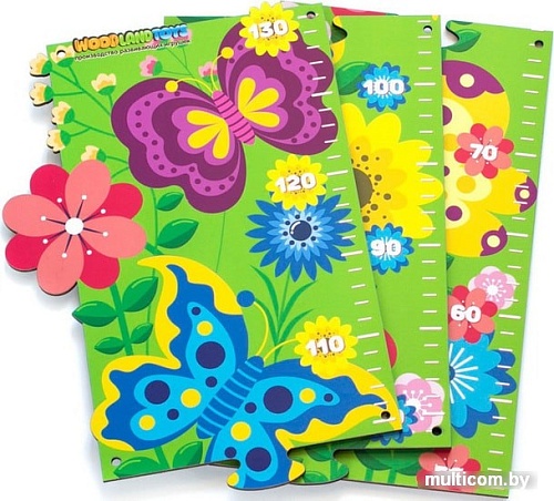 Мозаика/пазл WoodLand Toys Ростомер Цветочная полянка 127101