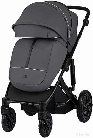 Универсальная коляска Indigo Coin (3 в 1, темно-серый)