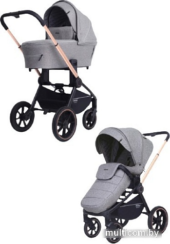 Универсальная коляска Rant MOWbaby Zoom PU (2 в 1, gold beige)
