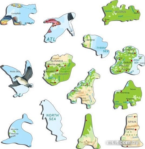 Пазл Larsen Европа K70-EN