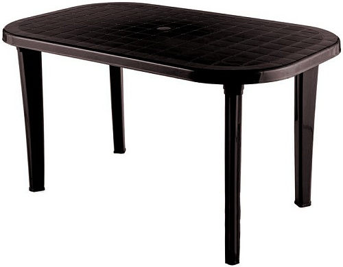 Стол Элластик-Пласт Овальный 136x82x74 (шоколадный)