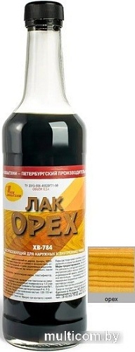 Лак Новбытхим ХВ-784 0.5 л (орех)