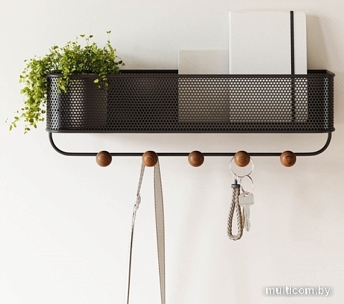 Вешалка для одежды Umbra Estique 1004245-048 (черный-орех)