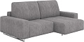 Угловой диван Rivalli Уолтер ШП 1000 + оттоманка (Tango Pebble/полиалюминий)