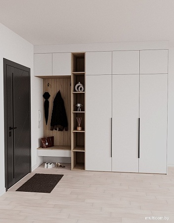 Стенка Рэйгрупп Рэй P245-B8-1-EBE В8-1 (дуб элисон/белый премиум)