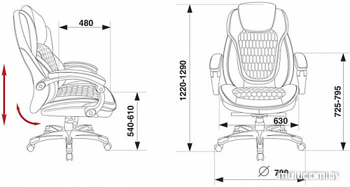 Кресло Бюрократ T-9917 (черный)