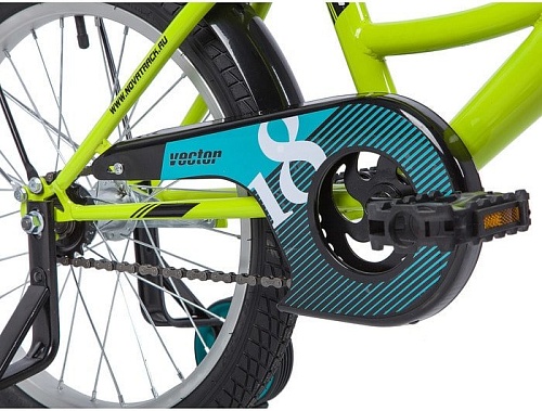 Детский велосипед Novatrack Vector 18 (салатовый/голубой, 2019)