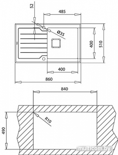 Кухонная мойка TEKA Diamond RS15 1B 1D 86 Auto (черный)