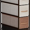 Комод Импэкс Leset Ноа узкий 4 ящика (коричневый/бежевый)