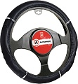 Оплетка на руль Autoprofi GL-1020 BK/BK (M) (черный)