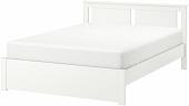 Кровать Ikea Сонгесанд 200x160 (белый, основание Лонсет) 092.412.98