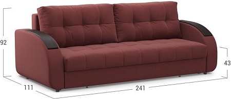 Диван Moon Trade Рио 109 002706 (пенополиуретан, бордовый)