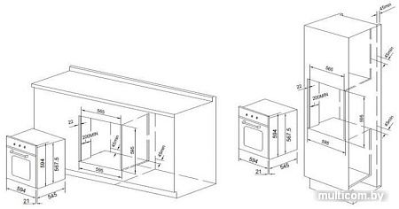 Электрический духовой шкаф Graude Comfort BE 60.3 S