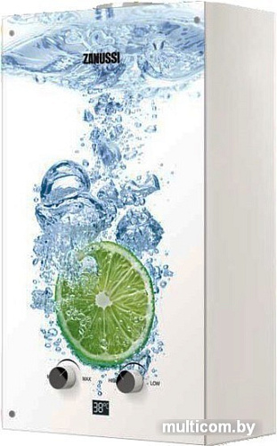 Газовая колонка Zanussi GWH 10 Fonte Glass Lime