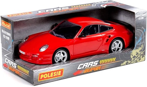 Игрушечный транспорт Полесье Легенда-V6 автомобиль легковой инерционный 89038 (красный)