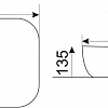 Умывальник CeramaLux D1333H020