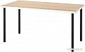 Письменный стол Ikea Линнмон/Адильс (белый под беленый дуб/черный) 993.286.02