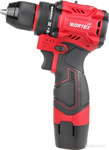 Дрель-шуруповерт Wortex BD 1220 DLi 1333699 (с 2-мя АКБ, кейс)