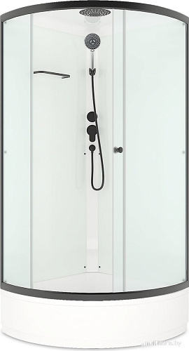Душевая кабина Domani-Spa Simple 99 Mid 90x90 DS01Sm99MWM00.Gt-V1.2-Black