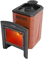 Банная печь Термофор Гейзер Мини 2016 Inox Витра ЗК (терракота)