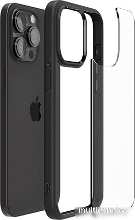 Чехол для телефона Spigen Ultra Hybrid для iPhone 15 Pro ACS06713 (черный)